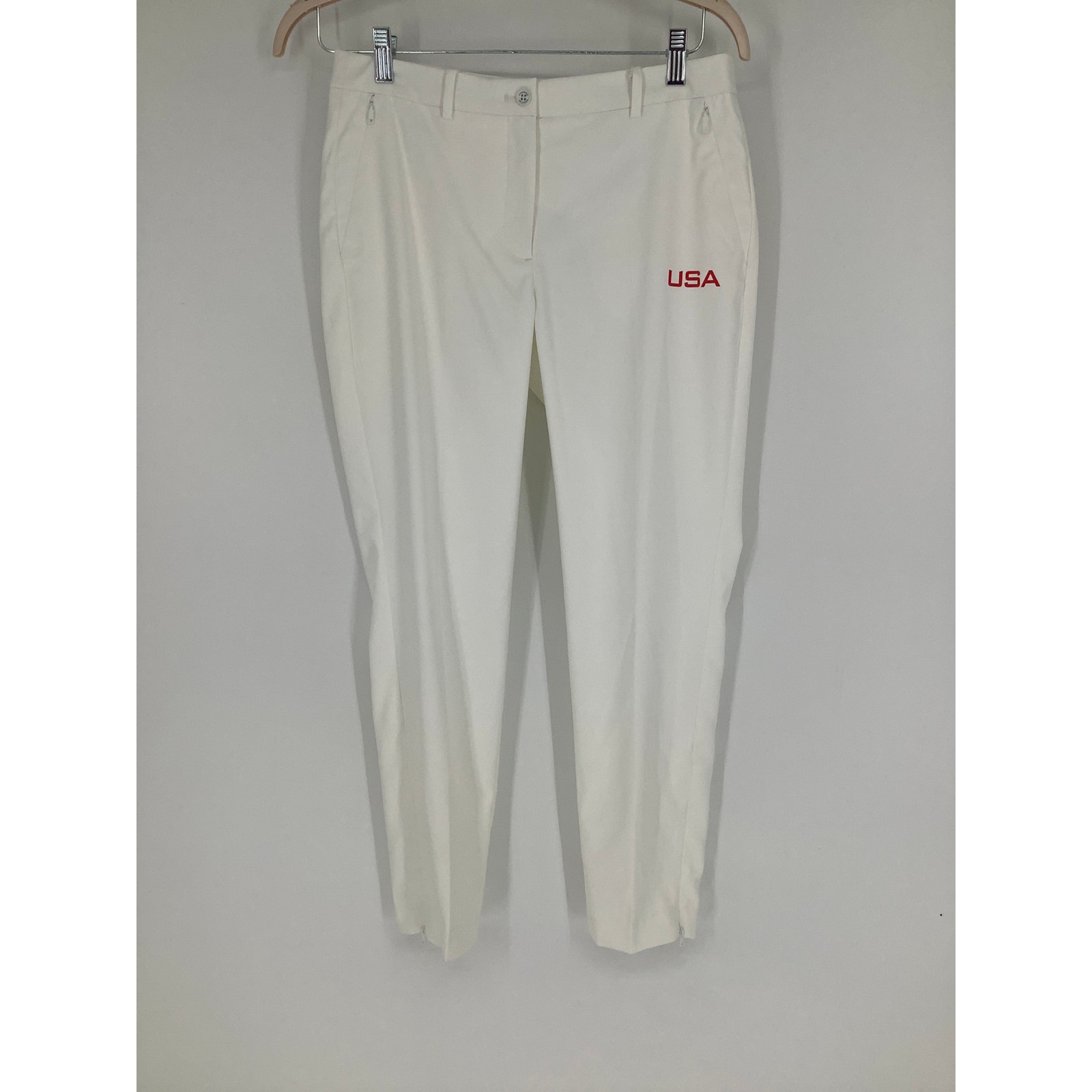 J. Lindeberg Women's 29 White Pia Golf Team Usa Active Performance Pants N3-29 — image 2 of 6